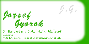 jozsef gyorok business card